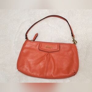 Coach Wrestlet Peach/orange Leather